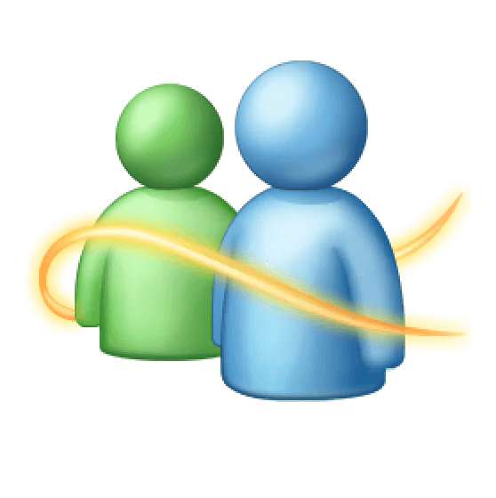 Classic green and blue messenger contacts icon